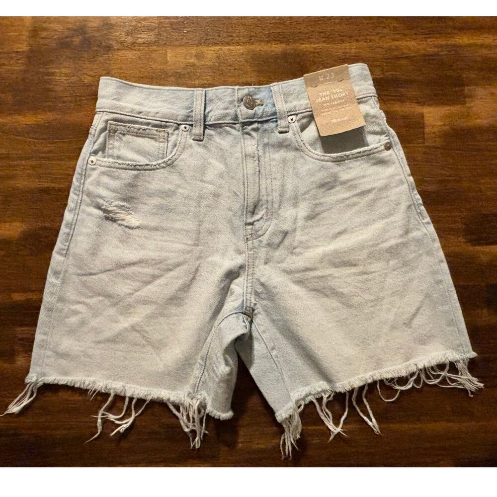 Madewell Women’s 23 90's Jean Short High Rise 5" Inseam Light Wash Denim